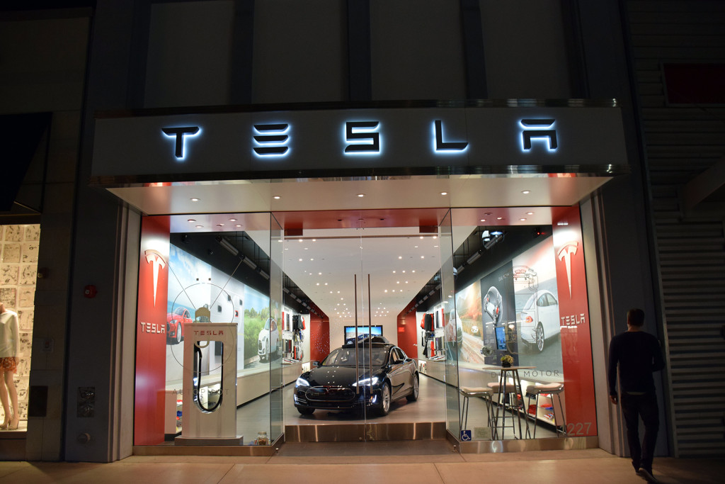 Tesla car dealer