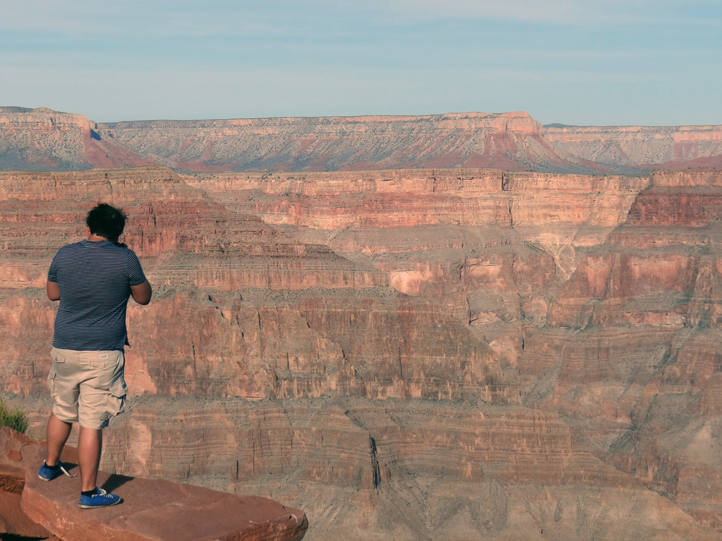 Taking pictures of the Grand Canyon