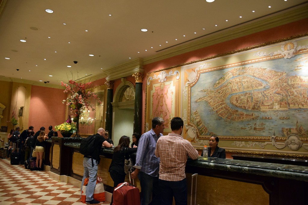 Check-in at The Venetian 