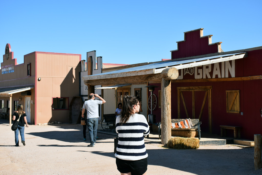 Walking around in the Indian Village